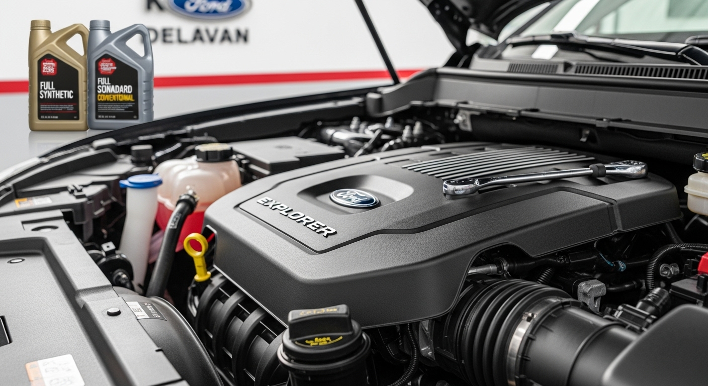 Discover expert Ford Explorer oil change services at Kunes Ford of Delavan. Our certified technicians provide reliable and efficient service to keep your vehicle running smoothly. Located conveniently near Delavan, WI, we offer both full synthetic and standard oil changes tailored to your needs.