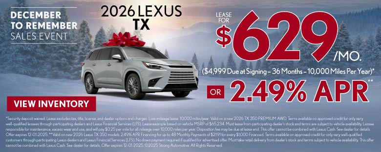 2026 Lexus TX