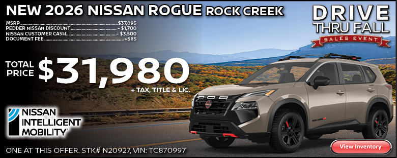 2026 Nissan Rogue Rock Creek