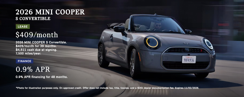 2026 MINI COOPER S CONVERTIBLE Offer