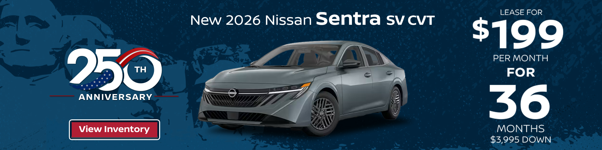 New 2026 Nissan Sentra SV CVT