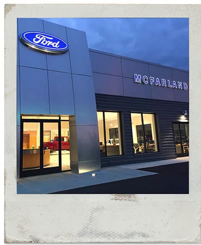 all-new McFarland Ford Showroom