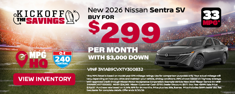 New 2026 Nissan Sentra