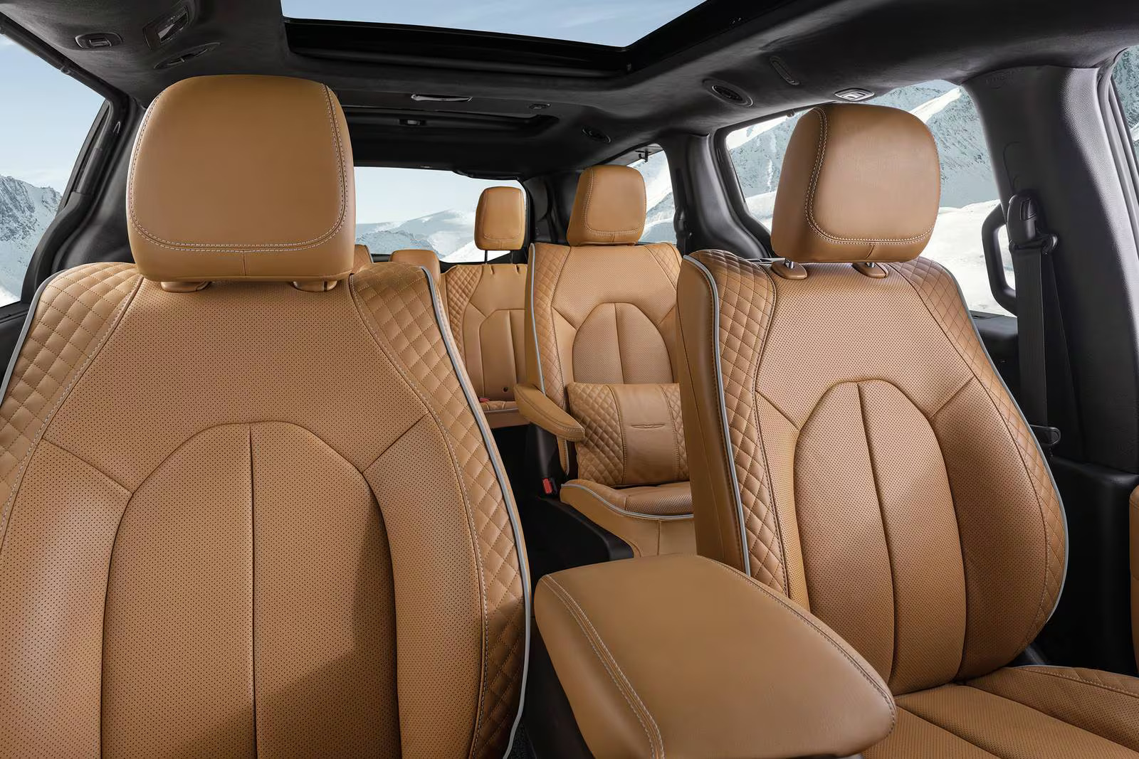 The interior design of a pacifica.