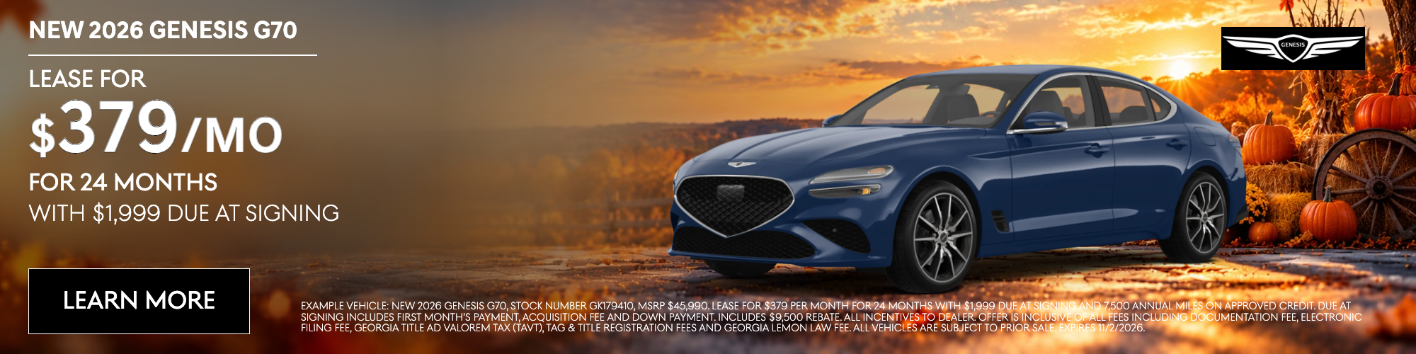 New 2026 Genesis G70