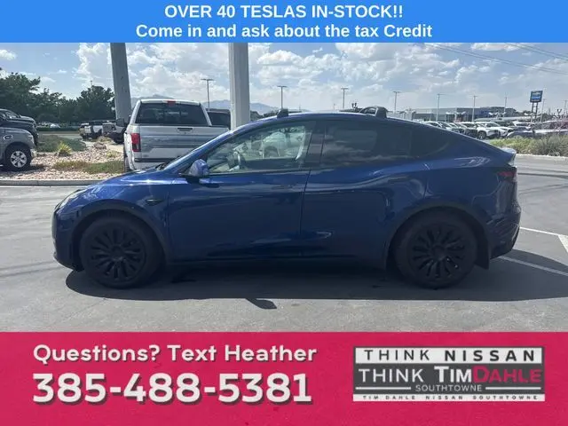 Used 2021 Tesla Model Y Long Range with VIN 5YJYGDEE7MF069835 for sale in South Jordan, UT
