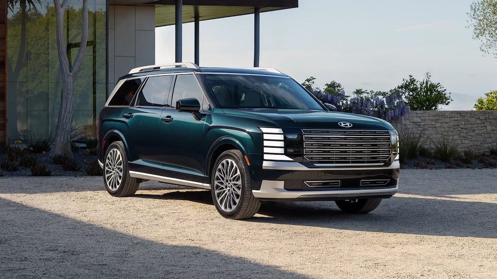 The 2026 Hyundai Palisade is a three-row SUV that offers power from a V6 engine or hybrid configurations with seating for eight.