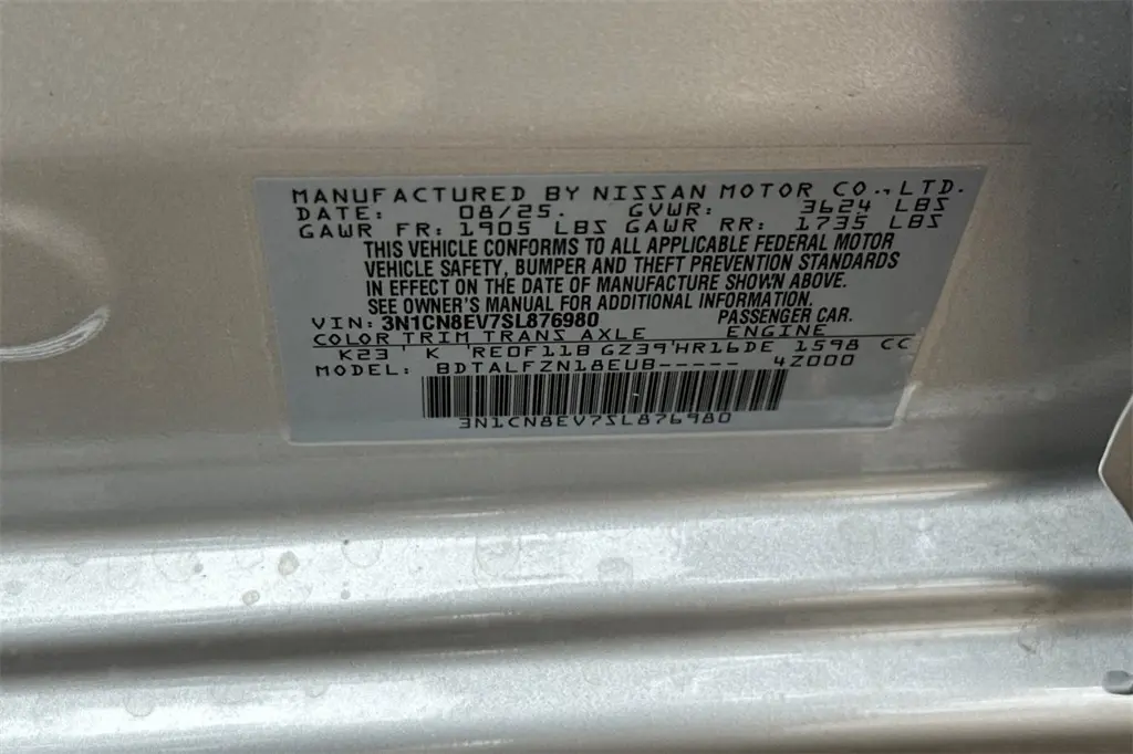 2025 Nissan Versa 1.6 SV photo 22