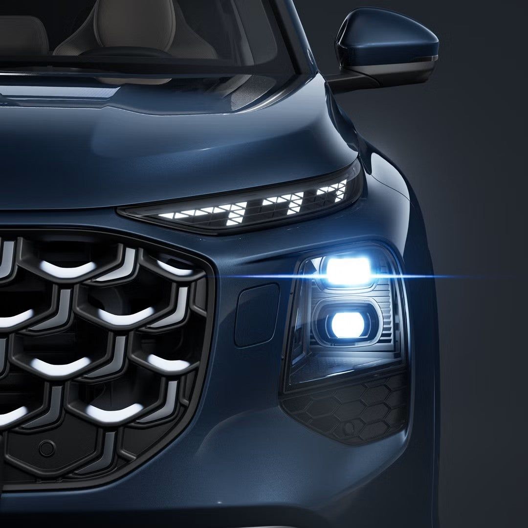 2027 Audi Q7 Digital Matrix LED headlight close-up