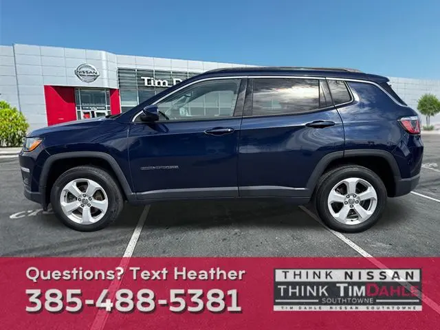 Used 2019 Jeep Compass Latitude with VIN 3C4NJDBB2KT653489 for sale in South Jordan, UT