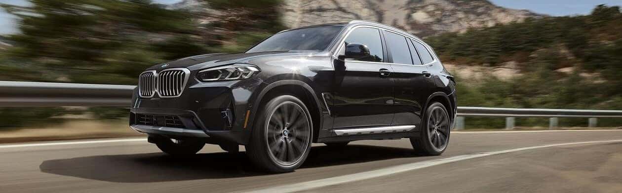 BMW X3 showcasing its technology features