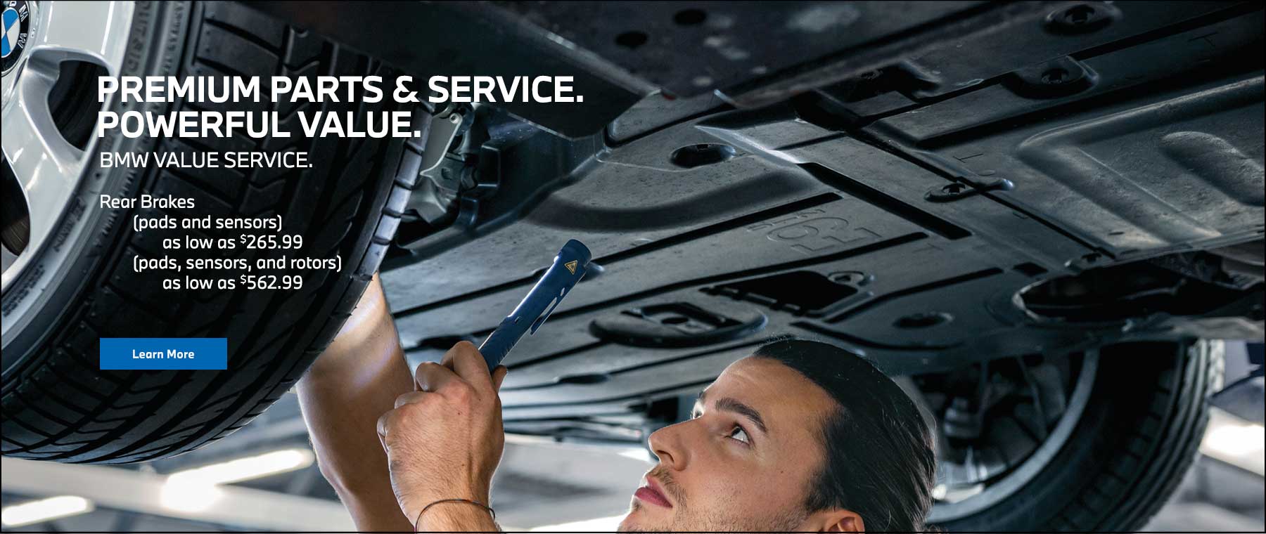 BMW value service near me, rear brakes