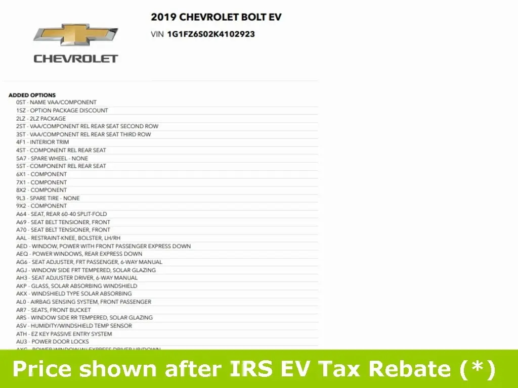 2019 Chevrolet Bolt EV Premier - Image 2