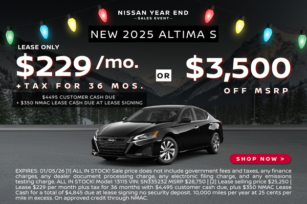 Altima Lease and MSRP offer