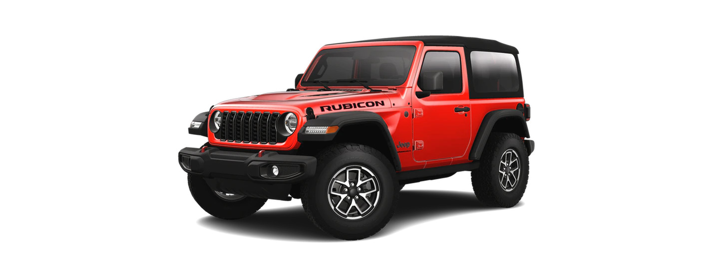 The Jeep Wrangler Rubicon trim.