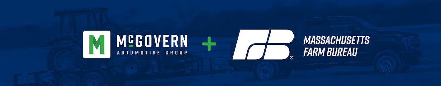 McGovern Automotive Group and Massachusetts Farm Bureau partnership banner
