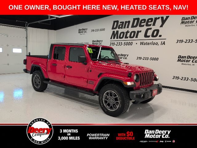 Red Clearcoat 2021 Jeep Gladiator Pickup Truck Four-Wheel Drive Automatic