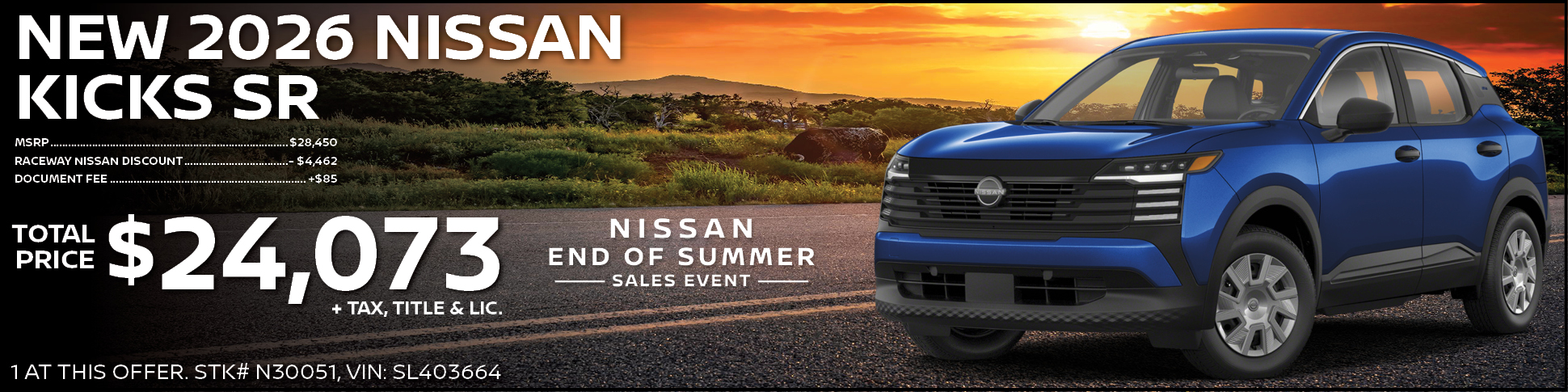 New 2025 Nissan Kicks SR Purchase Offer