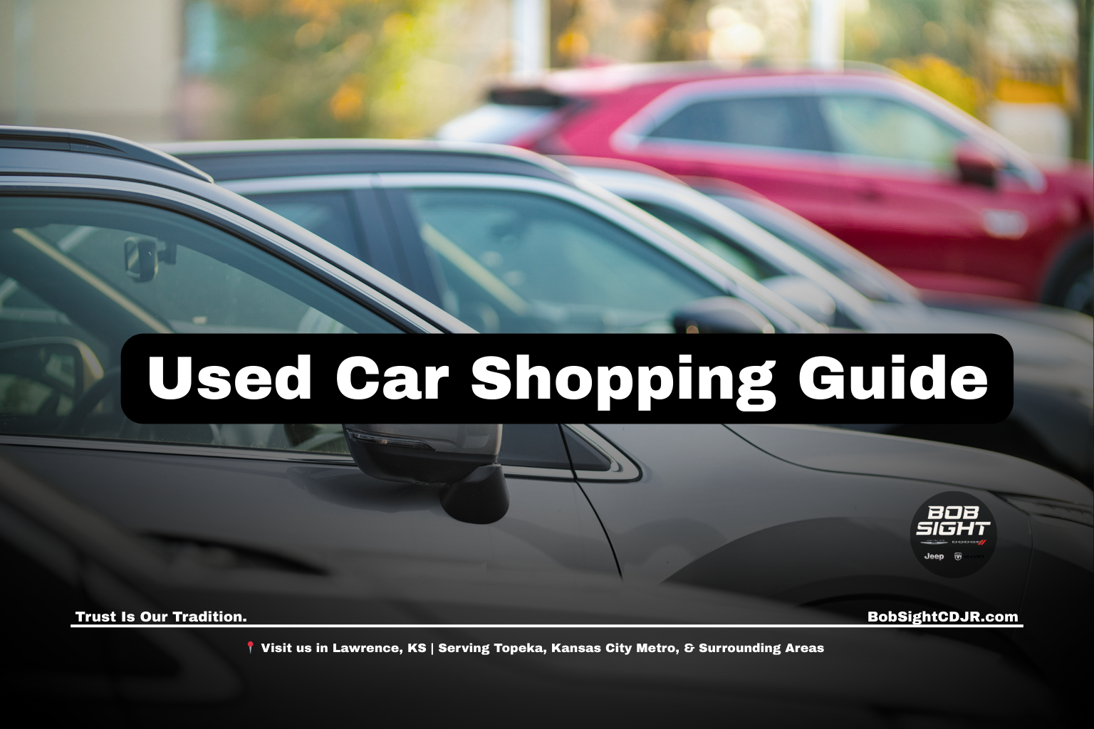 Used cars for sale in Lawrence KS at Bob Sight CDJR compared to Kansas City inventory