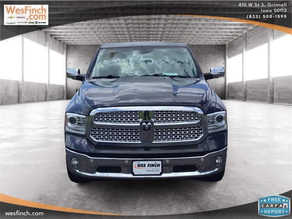 Used 2018 RAM Ram 1500 Pickup Laramie with VIN 1C6RR7NT8JS230312 for sale in Grinnell, IA