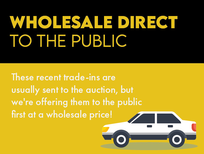 WHOLESALE DIRECT TO THE PUBLIC