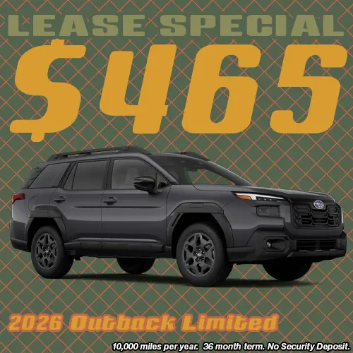 Lease this 2026 Subaru Outback Limited at Twin Falls Subaru this September.
