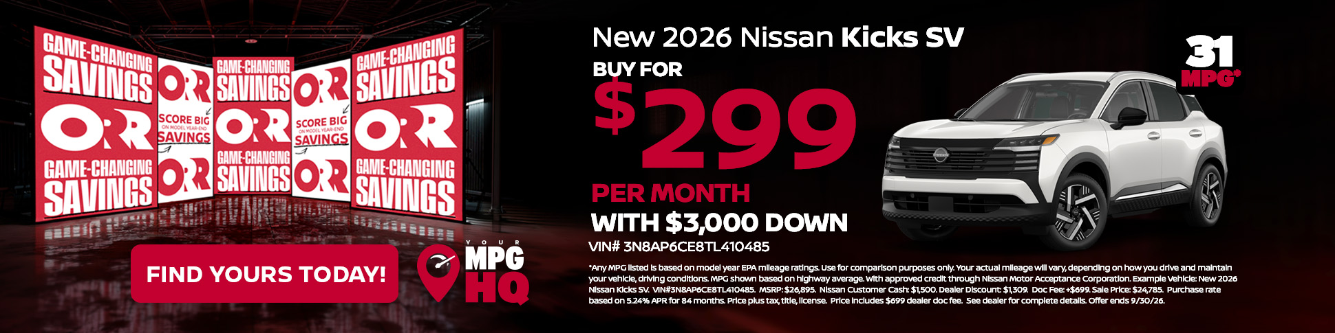 New 2026 Nissan Kicks