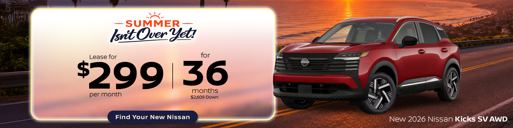 New 2026 Nissan Kicks SV AWD