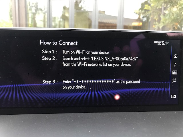 How to Connect while inside your Lexus