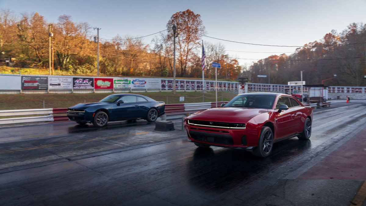 2026 Dodge Charger Daytona Exterior Driver Side Front Profiles at the Line