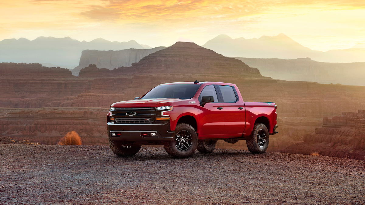 Chevrolet on a mountain