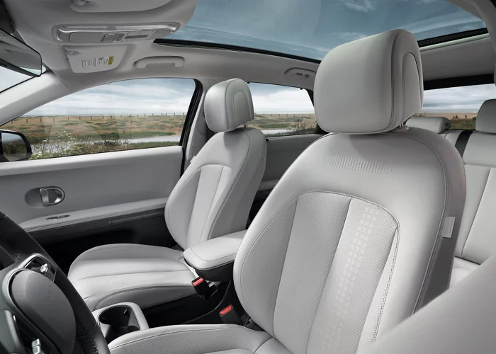 The interior of the Hyundai IONIQ 5.