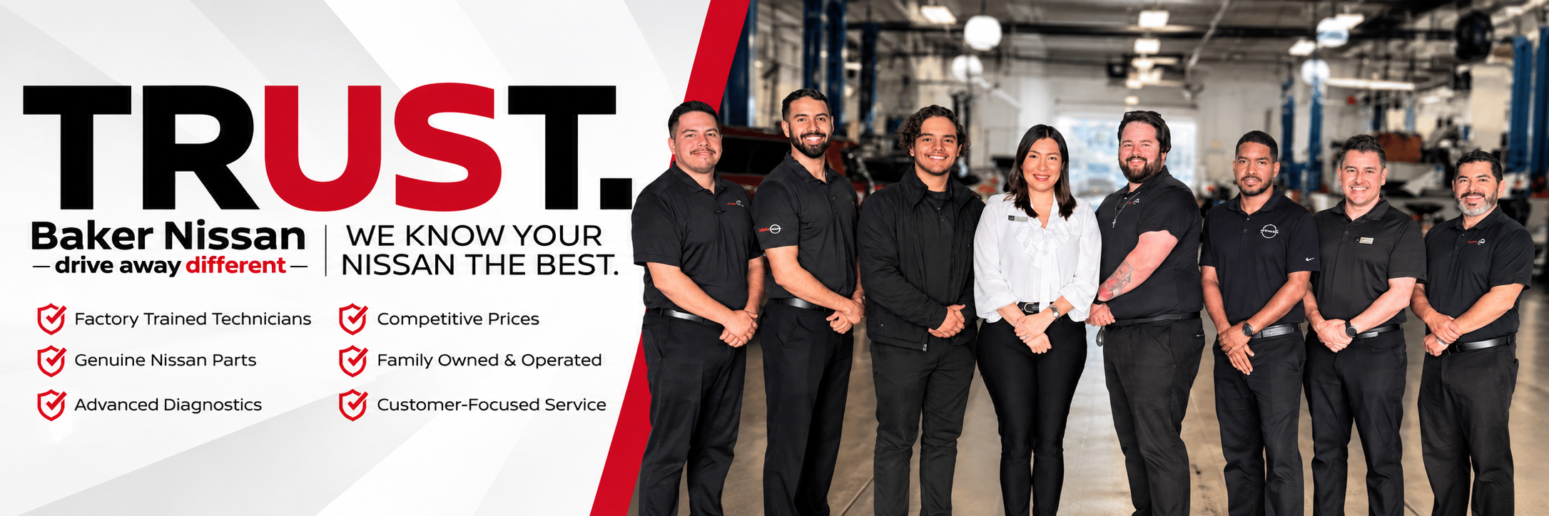 Baker Nissan Houston Service Center – Factory-Trained Technicians