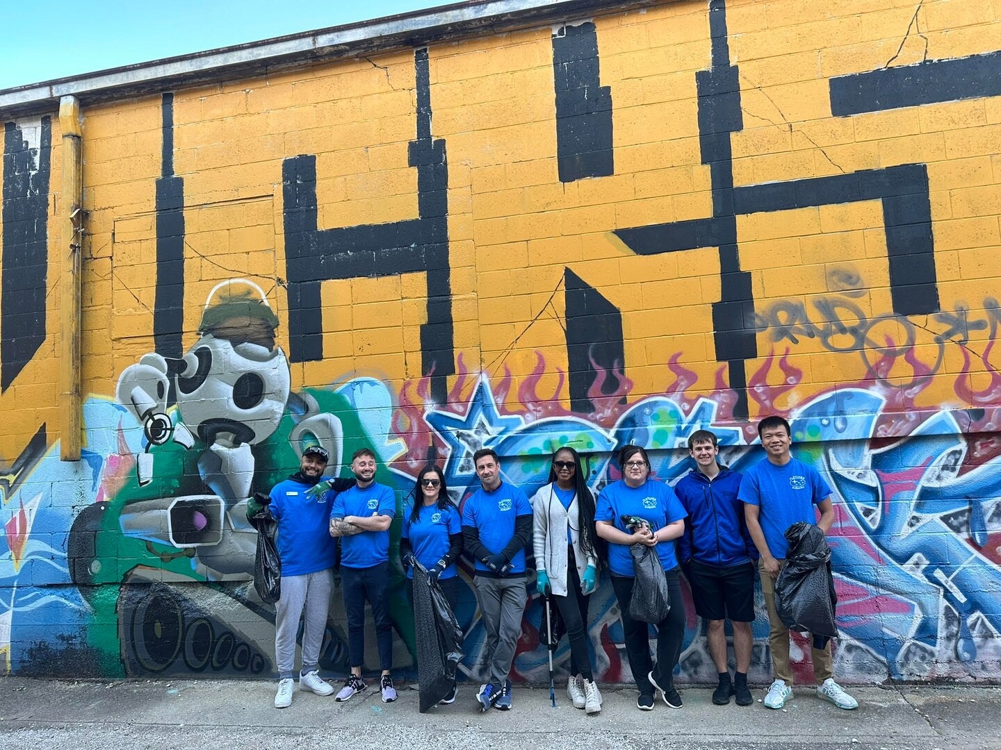 Fletcher Subaru team cleaning up downtown Joplin