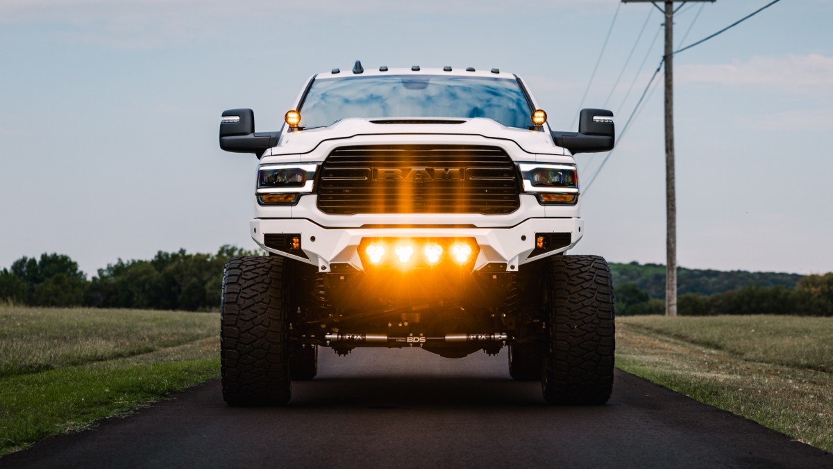Custom Pearl RAM 3500 Exterior Front Fascia
