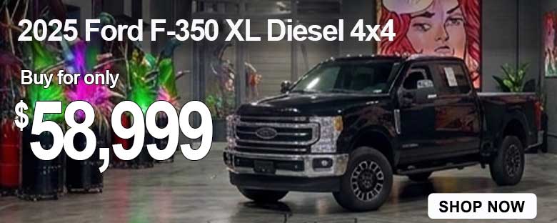 2025 Ford F-350 XL Diesel Crew Cab 4x4 parked in the Masano Auto Park near me in Reading, PA