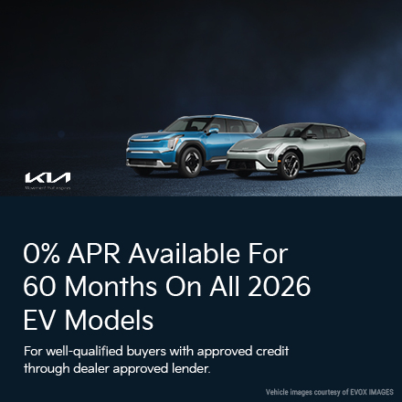 0% APR Available For 60 Months On All 2026 EV Models