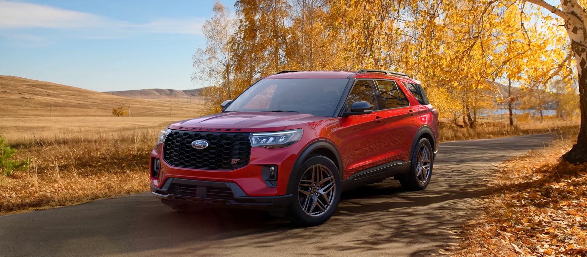 Red 2026 Ford Explorer