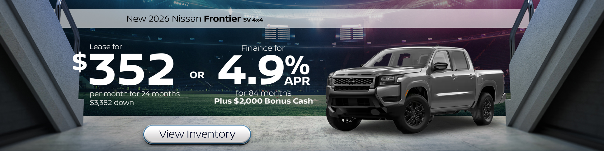 New 2026 Nissan Frontier SV 4x4 