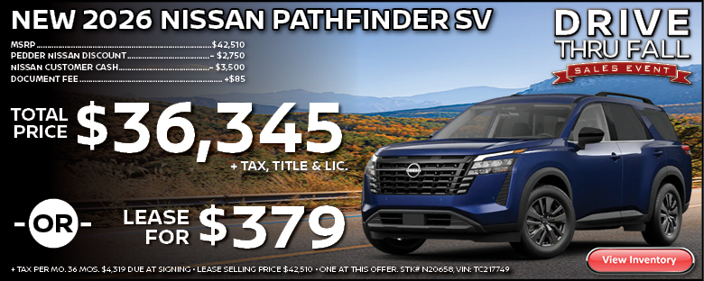 2026 Nissan Pathfinder SV