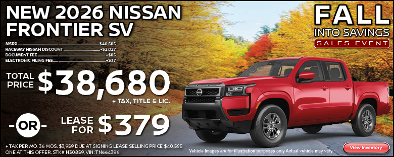 2026 Nissan Frontier Lease Offer