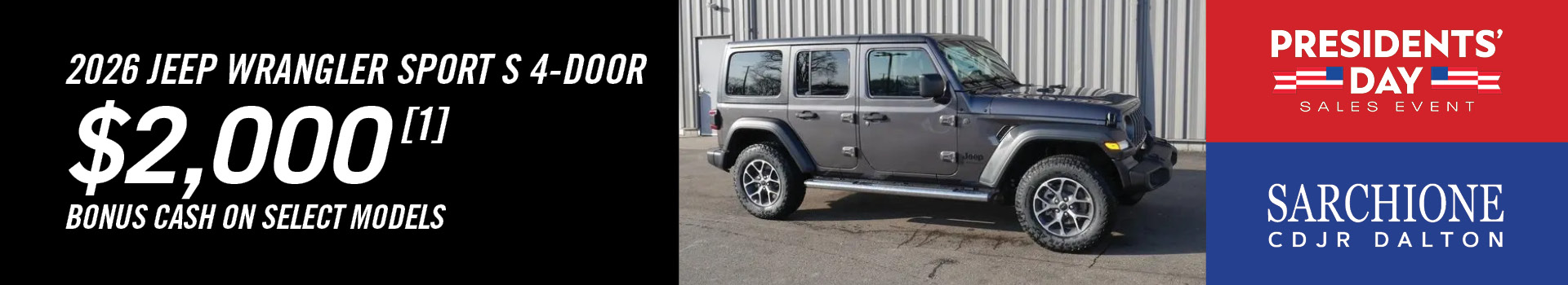 2026 Jeep Wrangler Sport S 4-Door