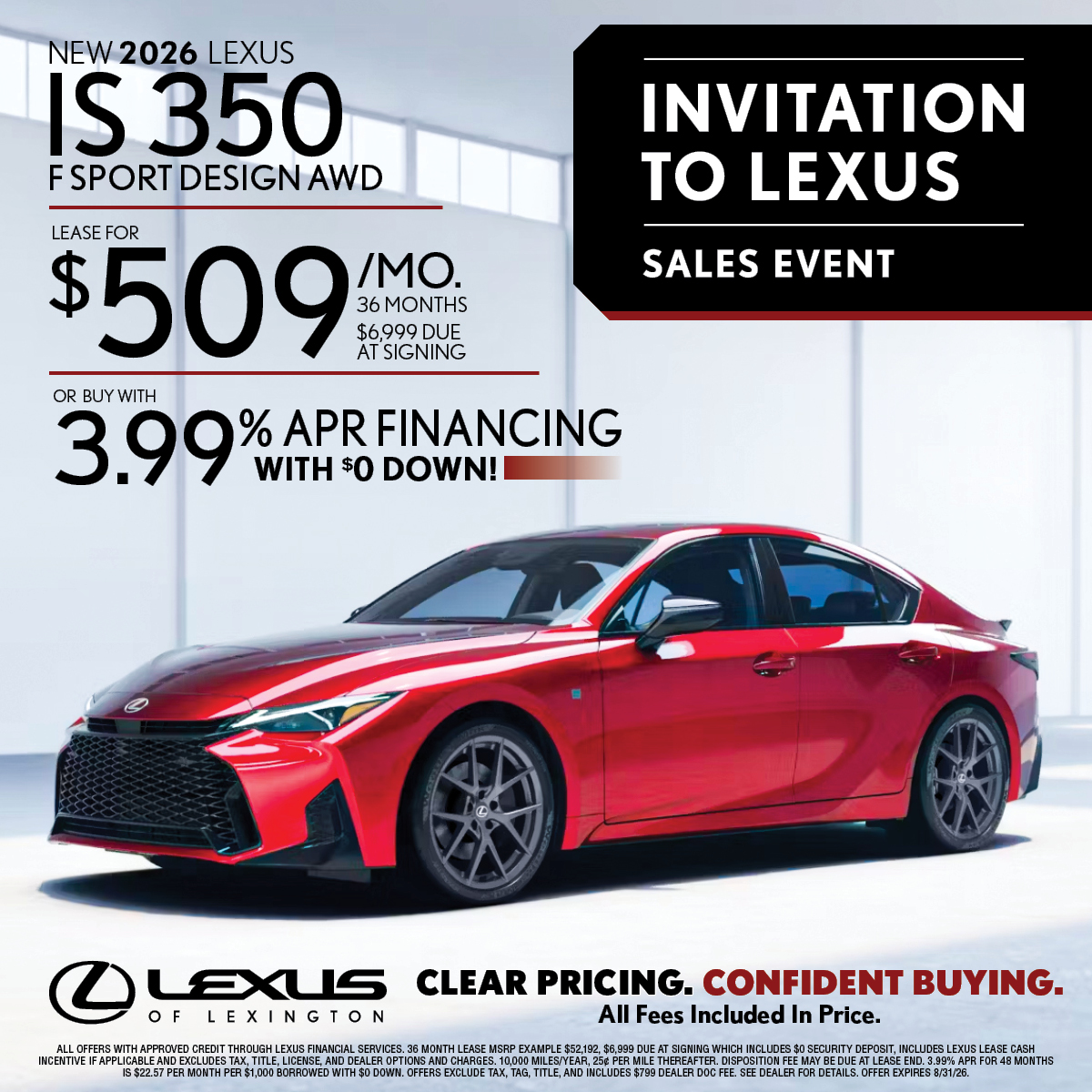 IS 350
F SPORT AWD