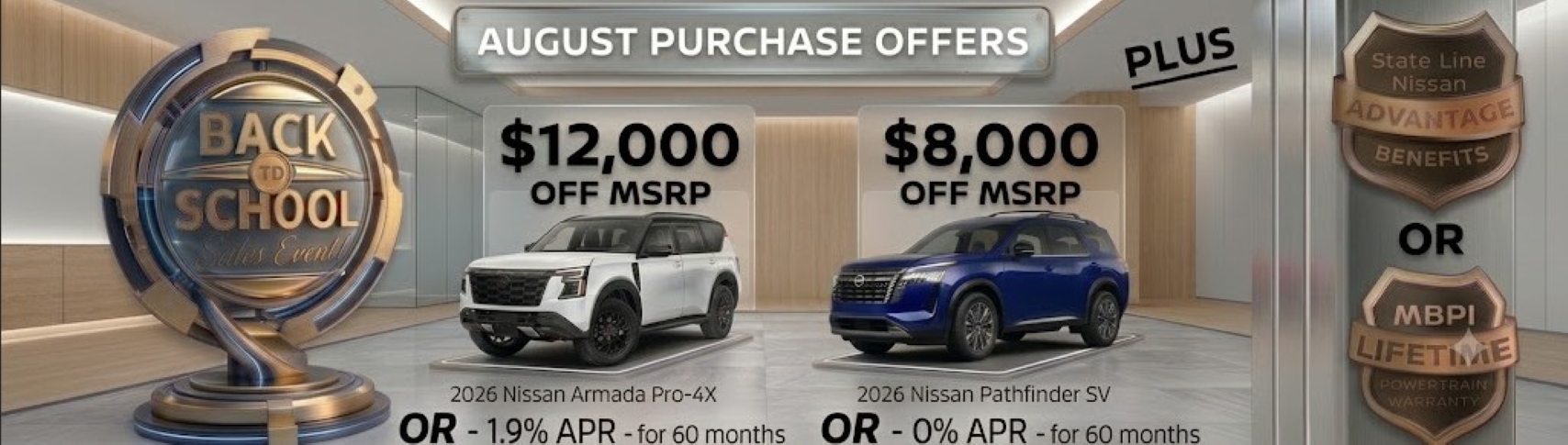 2026 Nissan Armada and Pathfinder Purchase Offers
