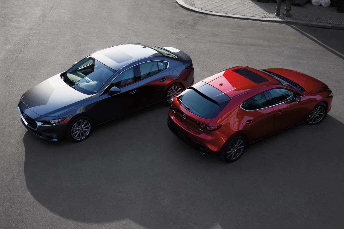 2020 Mazda3 Exterior Aerial Profiles