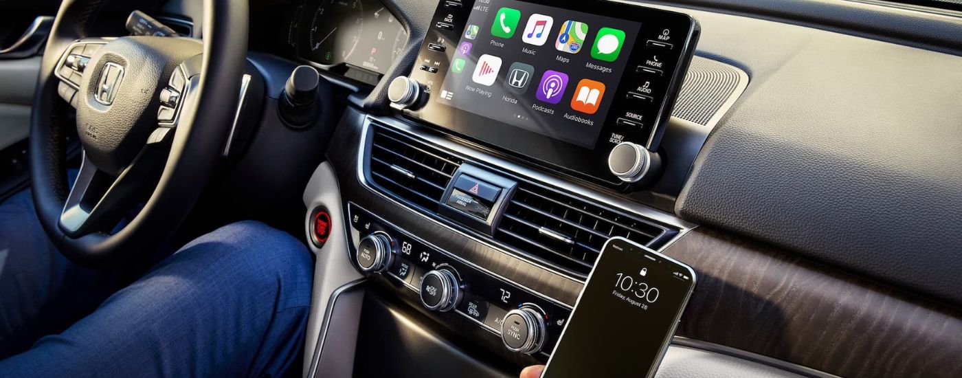 Infortainment screen in a 2022 Honda Accord Hybrid