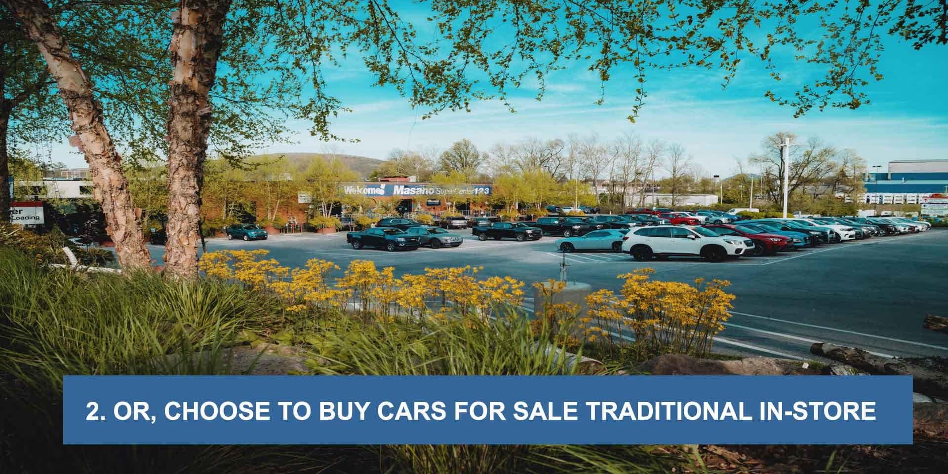 Buy cars for sale online in-store in Berks County, Masano Auto Park indoor entrance