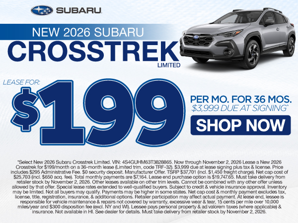 New 2026 Subaru Crosstrek Limited 