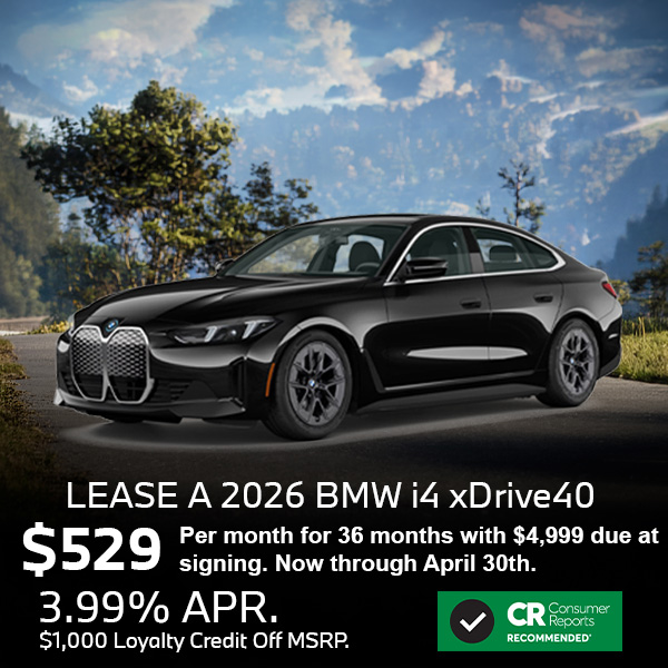 Lease a 2026 BMW i4 xDrive40