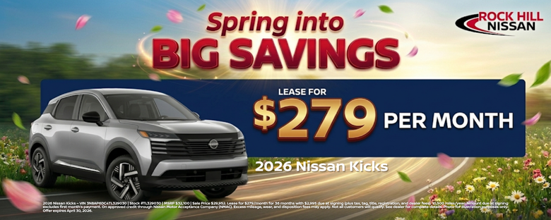Rock Hill Nissan April Incentive